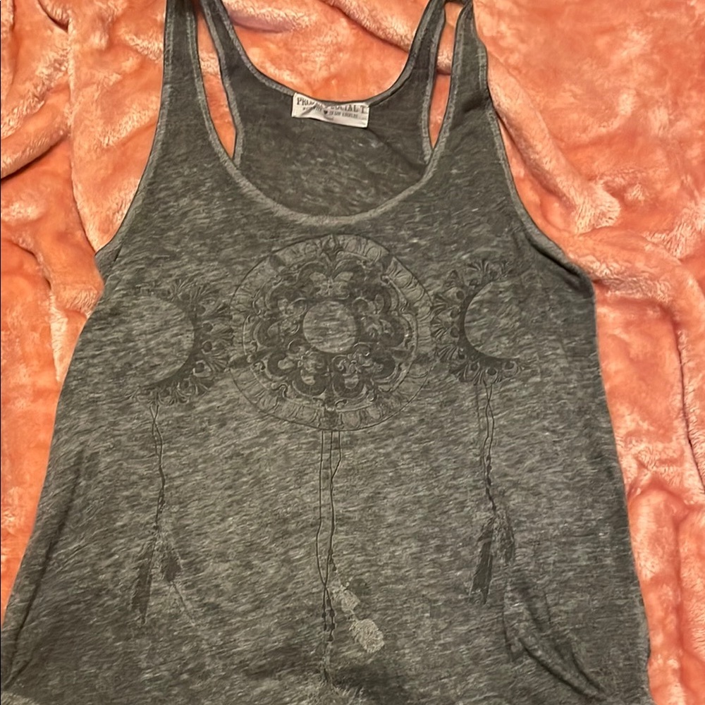 Project Social T Charcoal Dreamcatcher Tank Top